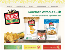 Tablet Screenshot of guiltlessgourmet.com